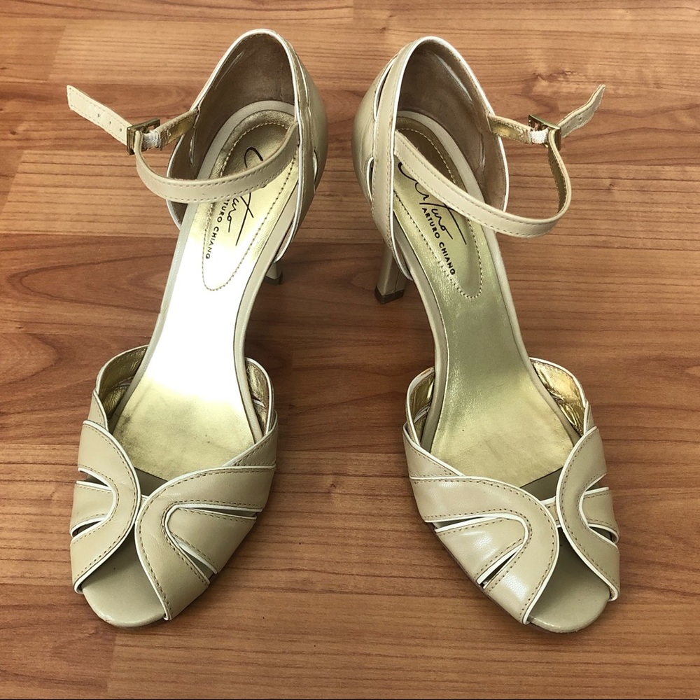 Arturo Chiang Peep toe heels, size 6.5